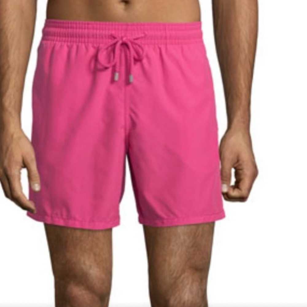 Vilebrequin Men’s Solid Pink Swim Shorts - Size M
